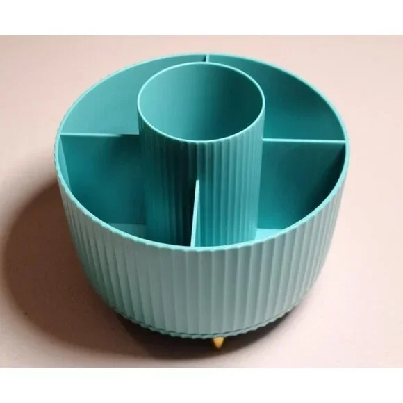 New360 Rotating Makeup Brush Organizer With 5 Sections, Spining Countertop Swive - Picture 2 of 3